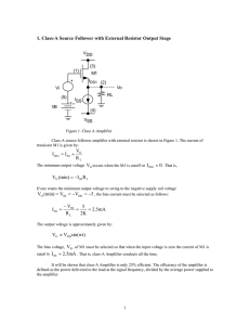 Class-B Push-Pull Source Follower Output Stage