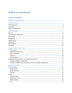 SPM8 Processing Manual