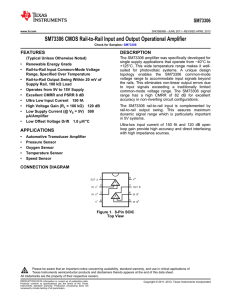 SM73306 CMOS Rail-to-Rail Input and Output