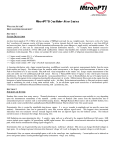 MtronPTI`S Oscillator Jitter Basics