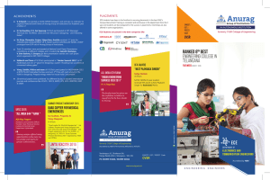 ECE Brochure - Anurag Group of Institutions
