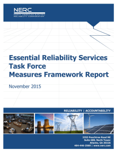 Essential Reliability Services Task Force Measures