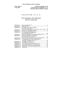 CHAPTER II-2 A Fire protection, fire detection and fire extinction