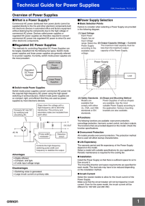 1 Technical Guide for Power Supplies