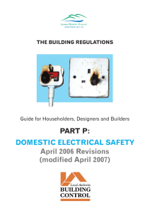 Part P - Domestic Electrical Safety