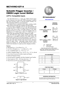 Schmitt-Trigger Inverter / CMOS Logic Level Shifter