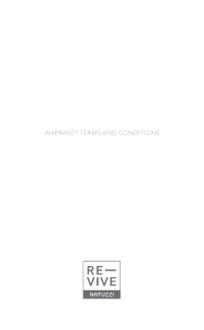 warranty terms and conditions - Re