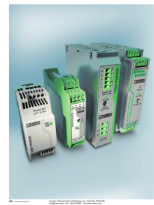 Phoenix Contact INTERFACE Power Supply Units