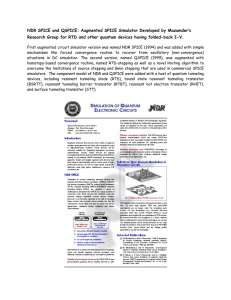 NDR SPICE and QSPICE: Augmented SPICE Simulator