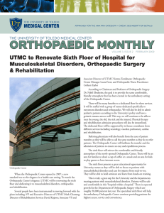 orthopaedic monthly - The University of Toledo