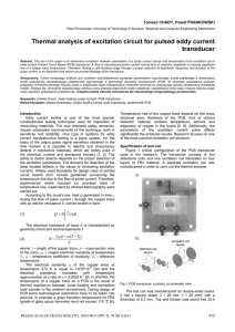 Thermal analysis of excitation circuit for pulsed eddy current