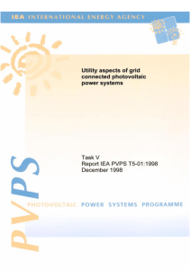 UTILITY ASPECTS OF GRID CONNECTED PHOTOVOLTAIC