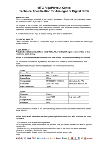 TV3 Technical Specification for Commercials
