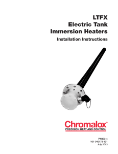 LTFX Electric Tank Immersion Heaters