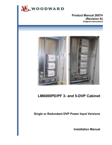 LM6000PD/PF 3- and 5-DVP Cabinet