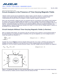 Circuit Analysis in the Presence of Time