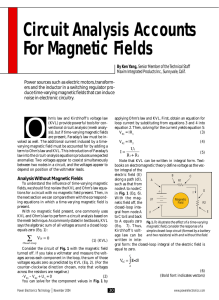Circuit Analysis Accounts For Magnetic Fields