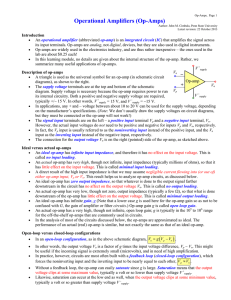 Operational Amplifiers (Op-Amps)