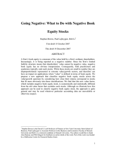 Going Negative: What to Do with Negative Book Equity Stocks