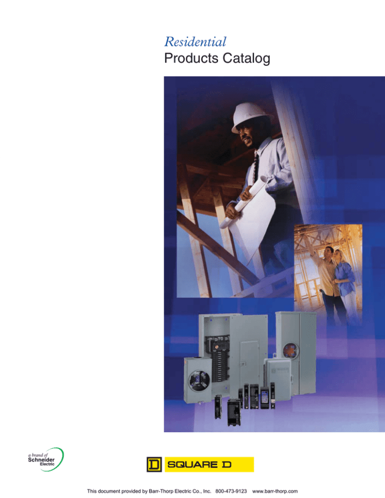 Residential Products Catalog Barr