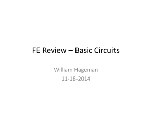 FE Exam Review - Circuits