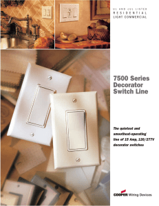 7500 Series Decorator Switch Line