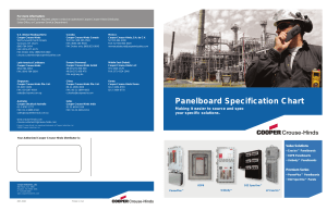 Panelboard Specification Chart - crouse