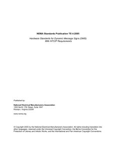 NEMA Standards Publication TS 4-2005 Hardware Standards for