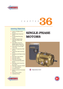 single-phase motors