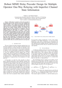 Robust MIMO Relay Precoder Design for Multiple