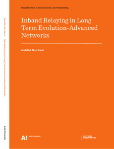 Inband Relaying in Long Term Evolution