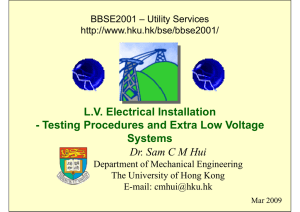 LV Electrical Installation