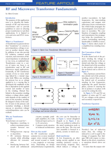 RF and Microwave Transformer Fundamentals