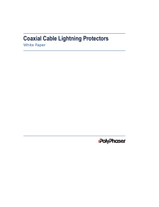 Coaxial Cable Lightning Protectors