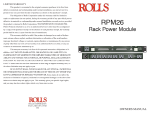 RPM26 - Rolls Corporation