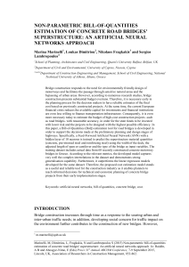 non-parametric bill-of-quantities estimation of concrete