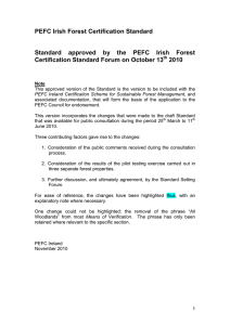 PEFC Irish Forest Certification Standard