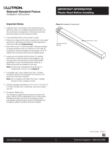 041320 Stairwell Standard Fixture Instruction Sheet