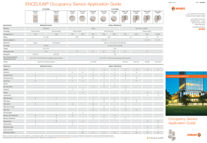 ENCELIUM® Occupancy Sensor Application Guide