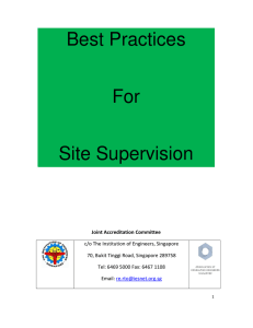 Best Practices For Site Supervision