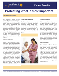 Patient Security Corrected Front - McRoberts Security Technologies