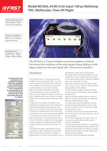 Model MCS6A, 64 Bit 5/(6) input 100 ps Multistop TDC, Multiscaler