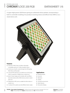 chromaflood 200 rgb datasheet 1/6