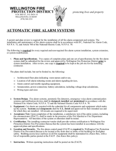 Automatic Fire Alarm Systems - Wellington Fire Protection District