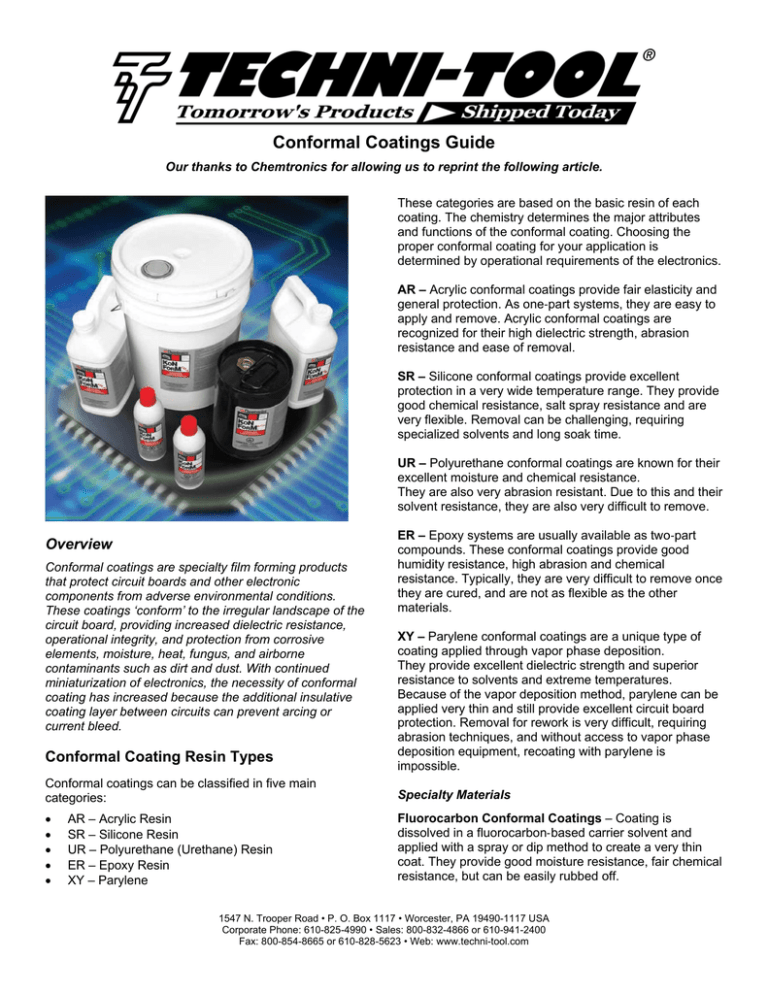 Conformal Coatings Guide TechniTool