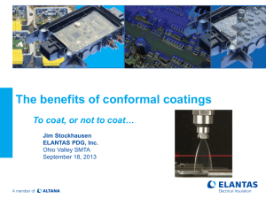 The benefits of conformal coatings