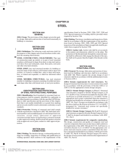 Chapter 22 - Steel - International Code Council