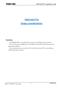 TB67H301FTG Application Note