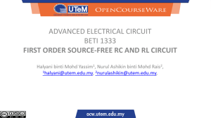 Source-free RL Circuit