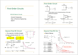 First-Order Circuits